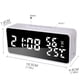 thumbnail image 4 of Despertador para dormitorio con 5 alarmas y pantalla LED, espejo de escritorio, 4 of 8