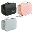 thumbnail image 3 of Aurgiarme Stylish Travel Toiletry Bag with Multiple Pockets Waterproof Makeup Bag Cosmetic Case Easy Hanging Hook, 3 of 8