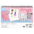 thumbnail image 5 of Fashion Angels: Sketch Portfolio Set & Markers - Fashionista - Outfit Design Pad, 10 Markers, Stencils, 100+ Holographic Stickers, Girls-Tweens-Kid 6+, 5 of 7