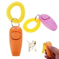 thumbnail image 3 of Pet Trainer Clicker Pet Dog Cat Training Llavero y correa para la muñeca (naranja), 3 of 8