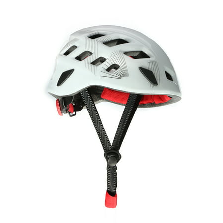 White Adjustable Rock Climbing Downhill Caving Rappelling Rescue Helmet Protector Safety