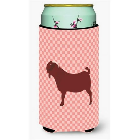 

Carolines Treasures BB7891TBC Kalahari Red Goat Pink Check Tall Boy Beverage Insulator Hugger