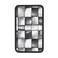 thumbnail image 7 of Car Handrails Box Pad 12.6 X 7.5 In Waterproof Non-Slip Wear-Resisting Durable Breathable Strong Tensile And Tensile Stretch Silver Checked Hand-Drawn Sketch_2, 7 of 7