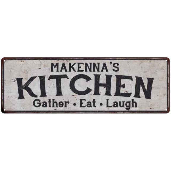 MAKENNA's Kitchen Gift Rustic Chic Decor Gift 6x18 Sign 206180051723