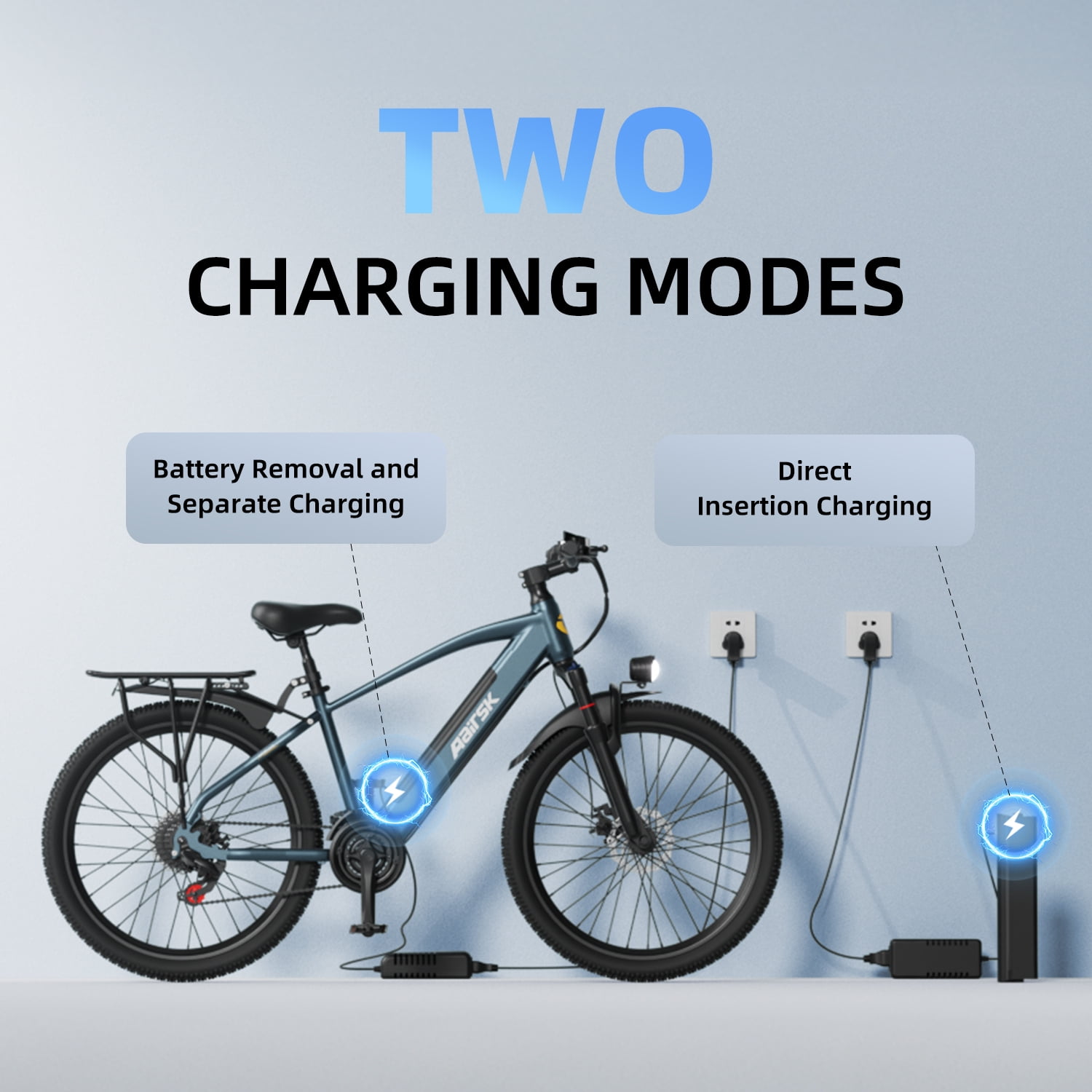 Unibike 250W Electric Bike for Adults, 36V 13AH Removeable Battery, 26'' City Bicycle, 15MPH Commuter Men Ebike