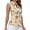 C, variant on Printed Collar Zip Front Tank Top Sleeveless Casual Blouse for Year-Round Wear Women's Fashion Top Style C L