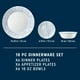 thumbnail image 5 of Corelle Juego De Vajilla De 18 Piezas Para 6 Platos Y Tazones Redondos Livianos, Juego Vitrelle De Vidrio De Triple Capa Resistente A Astillas, Apto Para Microondas Y Lavavajillas, Rayas Náuticas, 5 of 5
