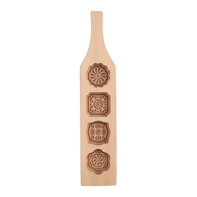 Wood Pastry , Wooden Baking , Beech For Homemade Moon Cake Dessert