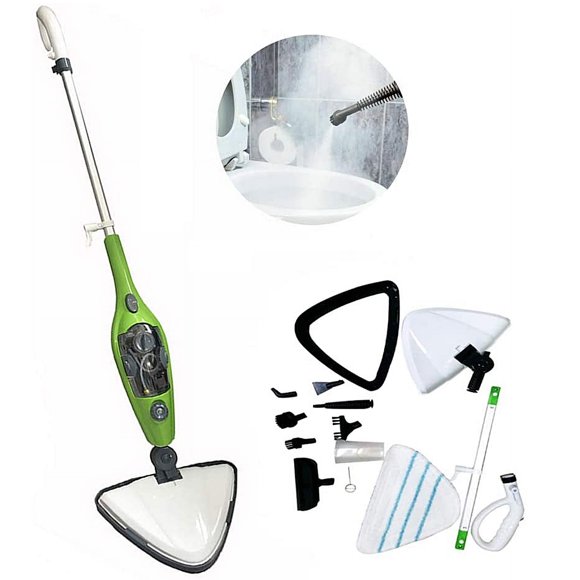 Powerful 10-in-1 Steam Mop: Best for Hardwood Floors, Tile Grout, Carpet, and Windows