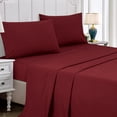 thumbnail image 2 of ESCA Bed-in-a-Bag Ensemble de Literie 9 Pcs Prova Rouge Brique Taille Cal Très Grand Blanc, 2 of 5