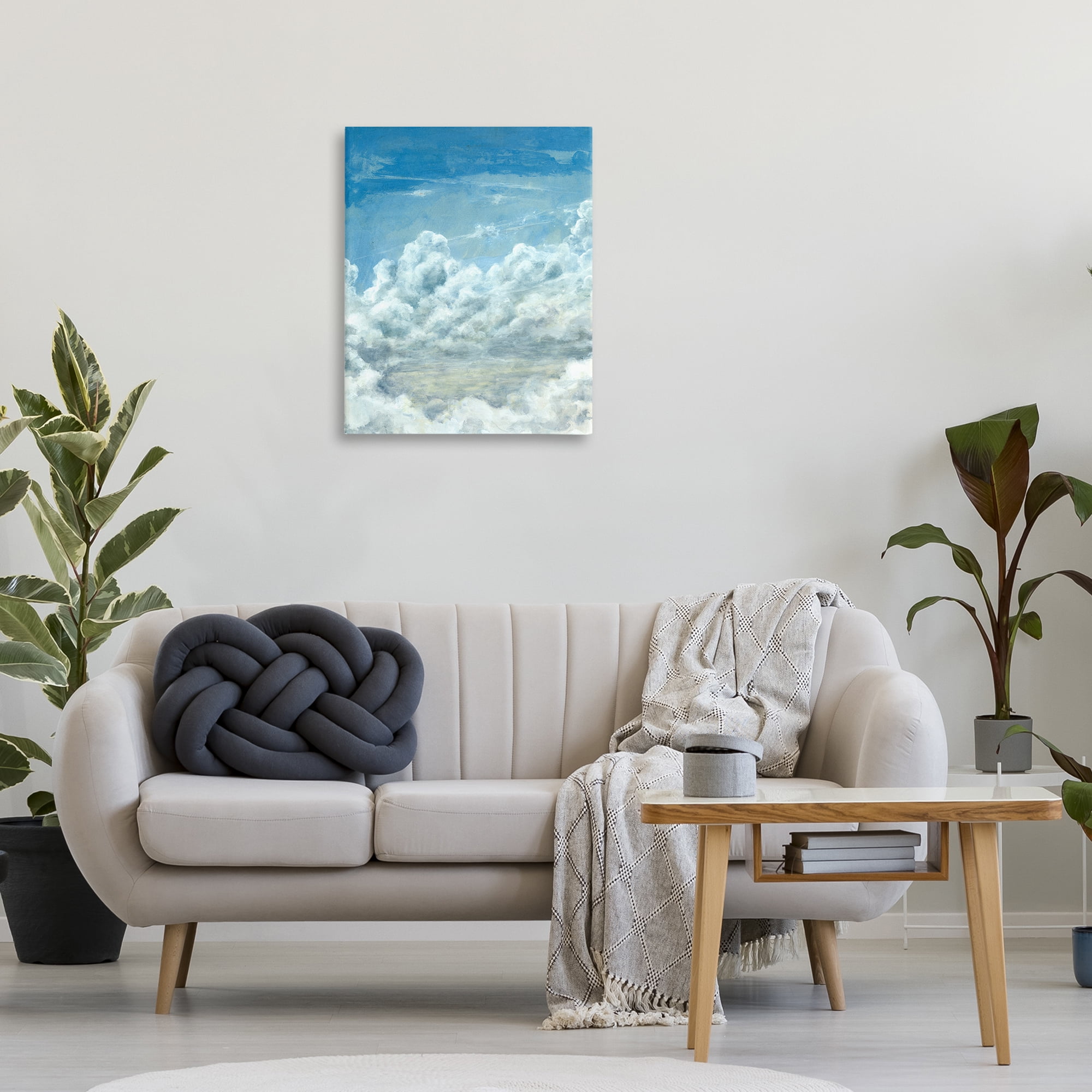 Stupell Industries Structured Traditional Clouds Landscape & Nature Painting Wrapped Canvas Art Print Wall Art, 24 x 30