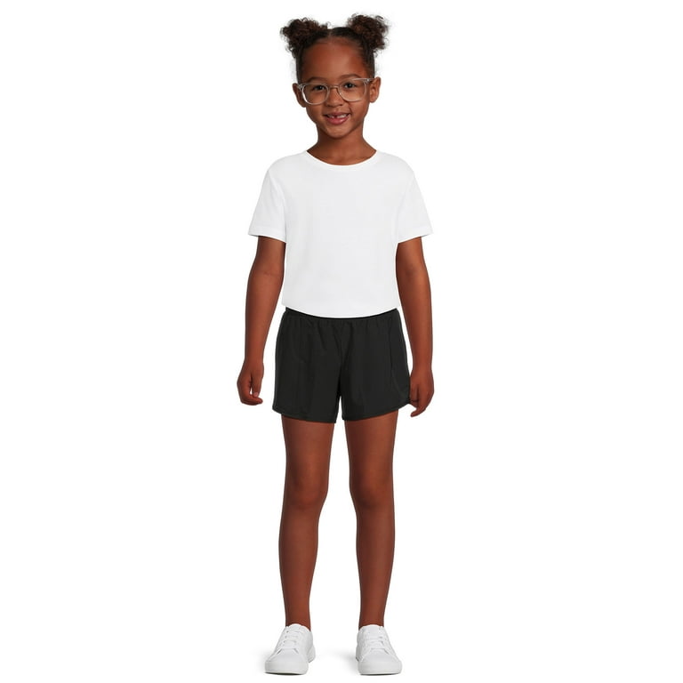 Girls wearing running clearance shorts