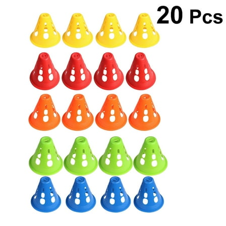 IMIKEYA Traffic Cones Set Sports Training Plastic 20Pcs