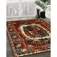 thumbnail image 3 of Ahgly Company Machine Washable Indoor Rectangle Traditional Dark Gold Brown Area Rugs, 2' x 3', 3 of 7
