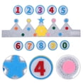 thumbnail image 3 of KAKOWELY 1 juego de corona de fieltro para cumpleaños de niños pequeños con números intercambiables, 3 of 4