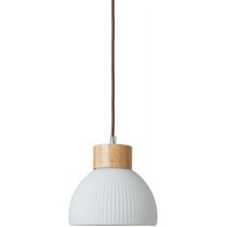 Mini White Glass Pendant Light Fixture, Small Nordic Farmhouse Pendant Lighting, Personalized Modern Decorative Pendant Lamp, Rustic Pendant Light for Closet Hallway Bedside Kitchen Bar Dining Room