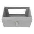 thumbnail image 2 of Alpine 30" Wood Floating Vanity Base with Chrome Handles in Gray, 2 of 5