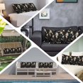 thumbnail image 6 of Vintage Black Floral Long Body Pillow Covers, Spring Seasonal PlantsBlooms Soft Throw Pillow Cases with Invisible Zipper, Decorative Pillowcase Pillows Protectors for Sofa Bed Couch 20"x60", 6 of 9