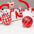 thumbnail image 4 of Inteprter 30 Uds bolas de Navidad coloridas bolas colgantes decoraciones festivas adornos hogar jardín año fiesta mercado árbol colgante Kits de decoración para fiestas Verde Inteprter HA8973-01B, 4 of 6