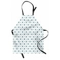 thumbnail image 1 of Blue and White Apron Vintage Rhombus Design with Star Filled Background in Blue Shades, Unisex Kitchen Bib Apron with Adjustable Neck for Cooking Baking Gardening, Pale Blue and Ivory, by Ambesonne, 1 of 3