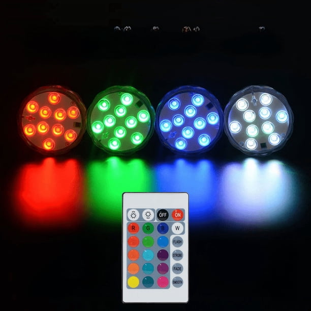 Lámpara de buceo LED con control remoto, lámpara de piscina, lámpara subacuática colorida, lámpara creativa impermeable con carga USB, lámpara de acuario