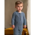 thumbnail image 5 of Modern Moments by Gerber Baby Boy Waffle Long Sleeve Romper, Sizes 0/3-24 Months, 5 of 9