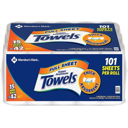 Super Premium Paper Towels  15 Count