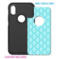 thumbnail image 2 of DistinctInk Custom SKIN / DECAL compatible with OtterBox Commuter for iPhone X / XS (5.8" Screen) - Baby Blue White Damask Pattern - Floral Damask Pattern, 2 of 5