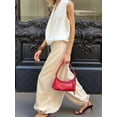 thumbnail image 4 of Women'S Casual Cotton Baggy Pants with Elastic Waist Relax Fit Lantern Trouser Color M, 4 of 10