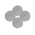 thumbnail image 7 of 15 Inch Round Placemats Set of 4, Grey Christmas Non Slip Heat Insulation PP Table Mats, Xmas Snowflake Ball Winter Snowflake Washable Place Mats for Kitchen Dining Party Table Decor, 7 of 7