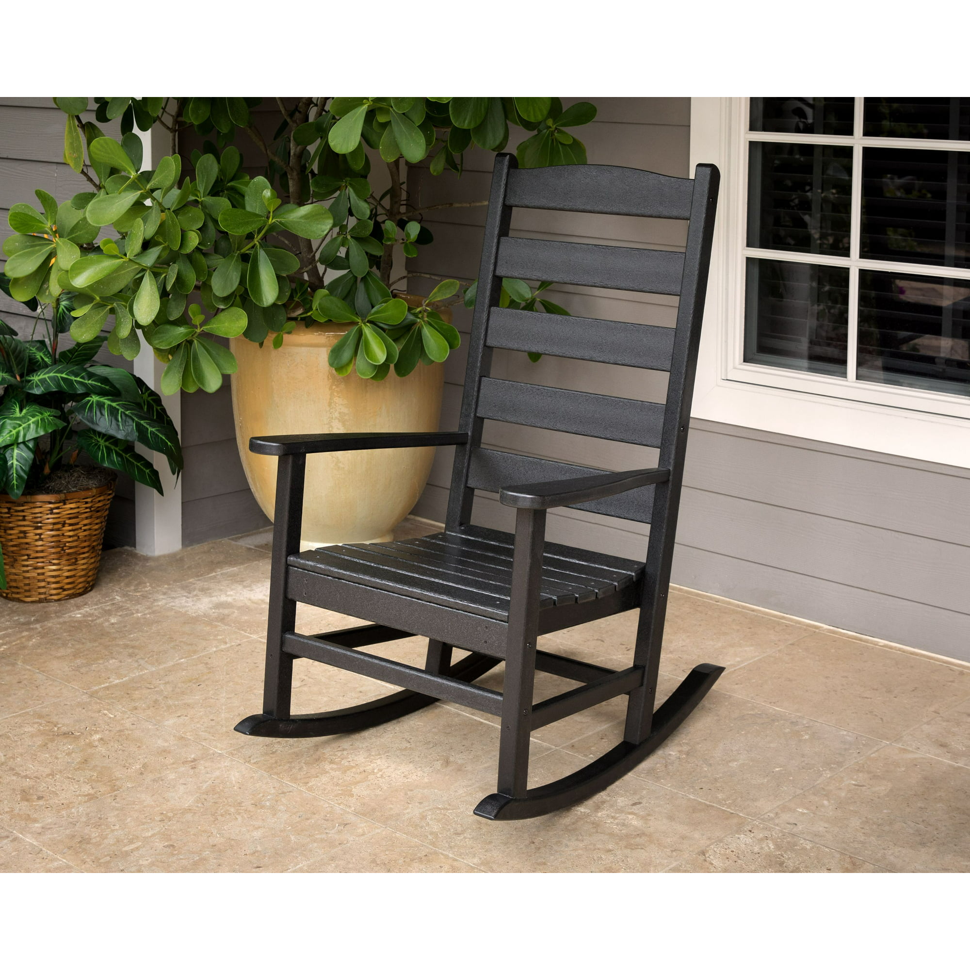 polywood® shaker porch rocking chair in white  walmart