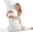 White, variant on Nalqet Waffle Weave Body Pillow Decorative Lumbar Pillow 20x54 inch – Soft Polyester Memory Foam Long Pillow for Side Sleepers, Washable, Beige