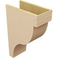 thumbnail image 5 of 9"W x 18"D x 27"H Classic Garner Rough Cedar Woodgrain TimberThane Corbel, Primed Tan, 5 of 6