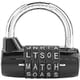 thumbnail image 1 of Security combination padlock, 5 digit combination padlock, gym locker, tool box, fence, bicycle, travel luggage security combination padlock, black, 1 of 4