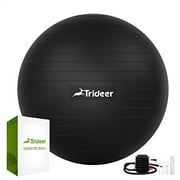 Trideer Exercise Ball (45-85cm) Extra Thick Yoga Ball Chair, Heavy Duty Stability Ball Supports 2200lbs, Birthing Ball with Quick Pump (Office & Home & Gym)