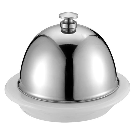 Nuolux Butter Dishcheese Lid Container Keeper Dome Plate Covered Holder Ceramic Tray Handle Cake Mini Standcountertop Serving