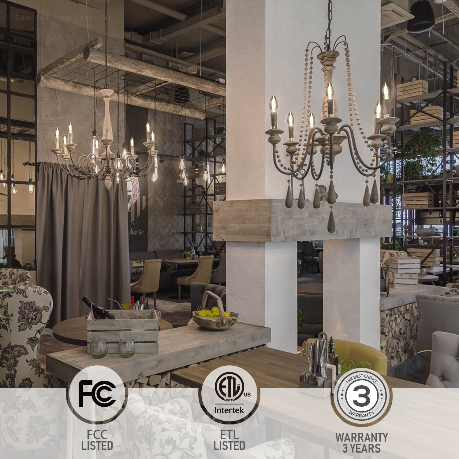 12 Pack Dimmable E12 LED Candelabra Bulb, LED Chandelier Light Bulbs, 60lm, FCC&ETL Listed, 2W LED Filament Candle Bulb C11, Vintage Edison Bulbs, Smoky Grey Glass, 4000K Cool White