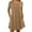 Khaki Dress, variant on Htigea Women's Sequin Sparkly Dress with Pocket Long Sleeve V-Neck Mini Dresses Elegant Party Cocktail Short Dress Black S
