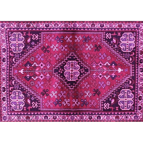 Ahgly Company Indoor Rectangle Persian Pink Traditional Area Rugs, 2' x 3'