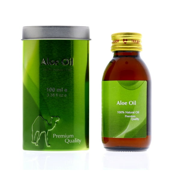 HEMANI Natural Aloe Oil 100 ml (Aloe) - Pure and Nourishing Oil for Skin and Hair