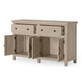 thumbnail image 3 of Maven Lane Felix Rustic Wooden Sideboard in Weathered White Finish, 3 of 7