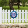 thumbnail image 3 of Metal Decor Decorative Outdoor Ornament for Backyard Yard Garden Blue, 3 of 7