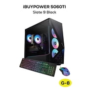iBUYPOWER Slate Gaming PC Desktop, Intel Core i7 14700F, NVIDIA GeForce RTX 5060Ti 8GB, 32GB DDR5 RGB RAM, 1TB NVMe SSD