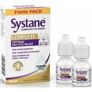 Systane Lubricant Eye Drops Dry Eye Relief 10ml Bottles 2 PACK