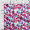 thumbnail image 2 of oneOone Viscose Jersey Fuschia Pink Fabric Abstracts Sewing Craft Projects Fabric Prints By Yard 60 Inch Wide, 2 of 5