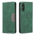 thumbnail image 4 of Allytech Wallet Case for Samsung Galaxy S21 FE(5G), Slim Premium PU Leather Folio Flip Kickstand Card Slots Shockproof Magnetic Anti-Scratch Bumper Shell Case for Galaxy S21 FE 6.4 inch 2022, Green, 4 of 5