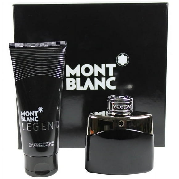 Ensemble Legend by Mont Blanc pour Homme - Eau de Toilette Spray 1,7 Oz + Gel Douche 3,4 Oz