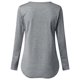 thumbnail image 4 of Puntoco Camiseta de manga larga con cuello redondo y cuello redondo para mujer de color sólido Puntoco Puntoco-4793, 4 of 7