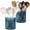 Blue, variant on 2 Pack 6.3" Clear Glass Utensil Holder, Large Countertop Utensil Crock for Farmhouse Kitchen Decor