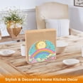 thumbnail image 6 of Yayeee Napkin Holder for Table Kitchen Paper Tissue Organization, Retro Blue Rainbow, 6 of 8